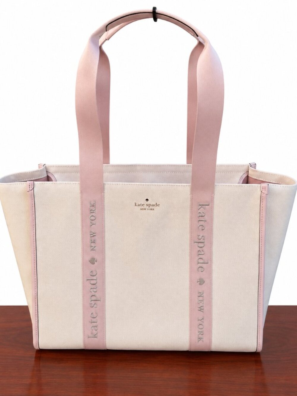 Kate Spade Canvas Large Tote Shoulder Bag Purse